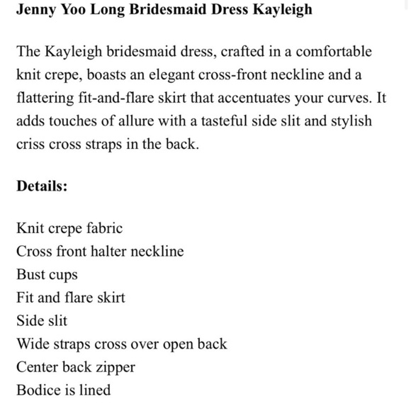 Jenny Yoo Collection Kayleigh Long Maxi Bridesmaid Dress Size 6 Whipped Apricot - Picture 16 of 16